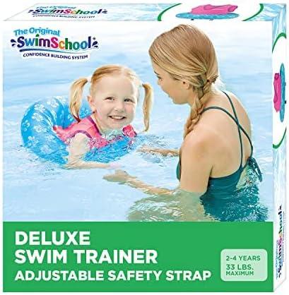 SwimSchool TOT Swim Trainer Vests for Toddlers Ages 2-4  Boys/Girls  Multiple Colors/Styles  Learn to Swim Pool Floaties