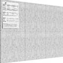 MaxGear Large Cork Board for Wall 36" x 24", Light Gray Bulletin Board, 6 Pack Felt Wall Tiles with Pushpins, Cork Boards for Office Pin Board Tack Board Cork Boards