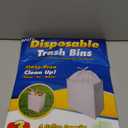 Clean Cubes 4 Gallon Disposable Pop-Up Trash Cans (3-Pack) with Fitted Bags  Foldable Garbage & Recycling Bins for Parties, Events & Kitchen (White, 12" H x 10" W x 8" D)