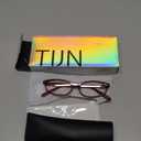 TIJN Madge Retro Cat Eye Blue Light Blocking Glasses for Women Men,TR90 Vintage Computer Glasses for Gaming Screen Daily Use (54-17-146 mm, 05. Dark Red)