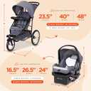 Baby Trend Journey Jogger Travel System, Stellar Grey, Manufactured in 04/14/2025