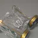 Modern Cordless Table Lamp Set of 2, Portable LED Desk Lamps, 6000mAh Rechargeable Battery Operated Lighting for Bedroom Dining Room Restaurant Coffee Shop Camping Night Light (Gold)