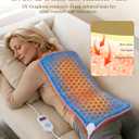 Hot Heating Pad for Back: 3S Fast Heating & Max 158 Deeper Relief for Trapezius Muscle Lower Back Pain by Daily Long Working - Graphene Warmth for Desk Workers with 4H Auto Shut Off