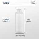 2 x Travel Bottles for Toiletries 0.6 oz - Travel Size Shampoo and Plastic Containers Tsa Approved - Empty Squeeze Sanitizer Lotion Toiletry - Refillable Hand Liquid Mini Bottles Clear 6PCS