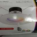 Juno RB56SC RGBW MW M6 RetroBasics Retrofit Smart Downlight, Switchable, RGBW, 5- to 6-Inch, Matte White