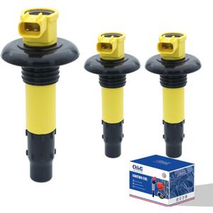 KLC Set of 3 Ignition Coil Pack 290664020 296000307 420664020 Compatible with SeaDoo GTX GTI GTS RXP RXT RXP WAKE 130 155 215 255 260 RENTAL All 4-TEC Models 2002-2016