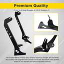 Fit 18-22 Jeep Wrangler JL/ 20-22 Gladiator JT 52" inch LED Light Bar 4 inch White/Amber Yellow LED Pods Strobe Fog Light Offroad with Upper Windshield Mounting Brackets Switch Wiring Harness
