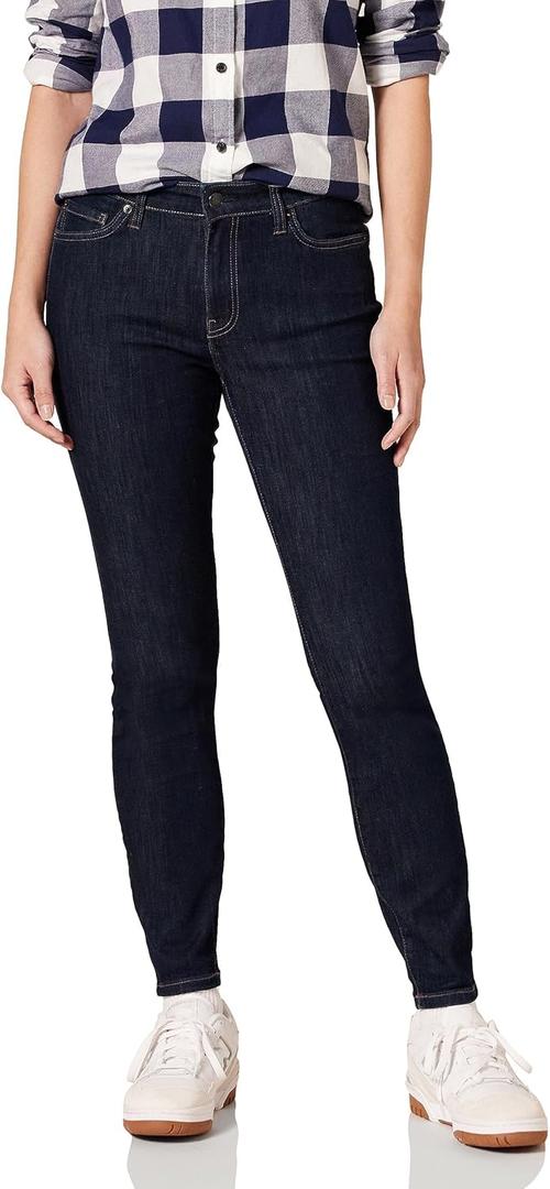 Amazon Essentials Women's Mid-Rise Stretchy Skinny Jeans, 12