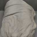 King Size Electric Blanket Dual Control Heated Blanket - Soft Silky Plush Electric Blanket with 5 Heating Level & 10 Hour Auto Off, ETL Certified & Machine Washable for Grandma Gifts(Cream White)