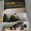 Space Heater, Portable PTC Ceramic Heater for Indoor Use, 1-12H Timer, Remote Control, 70 Oscillation, Overheat & Tip-Over Protection, Suitable for Office and Bedroom (9.96''/70Oscillation)