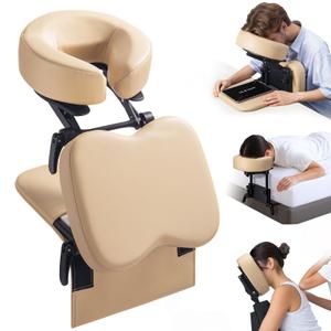 Luxurious 3 in 1 Multipurpose Massage Face Cradle & Cushion for Home Mattress, SPA Table & Desktop, Foldable Adjustable Massage Table Head Rest Face Down Pillow for Bed at Home, Office Siesta Artifact
