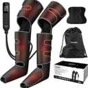 FIT KING Full Leg Massager with Heat, Air Compression Massager for Foot Calf & Thigh Muscle Relaxation and Recovery, Helpful for Pain Relief,Swelling, Edema and RLS