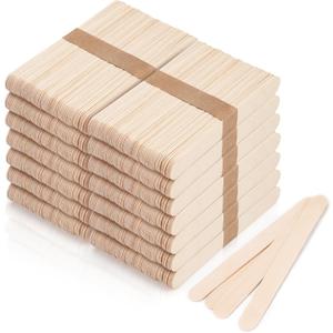 1200 Pieces Large Wooden Wax Sticks, 6-Inch Wood Waxing Sticks Wax Spatulas Applicator, Wood Craft Sticks for Body Hair Removal, Tongue Depressors, Popsicle Sticks