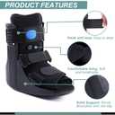 Orthopedic Walking Boot, Air Cam Walker Fracture Boot for Broken Foot, Sprains & Achilles Injuries, Lightweight Medical Inflatable Foot Support for Post-Surgery Recovery & Mobilit(Small)