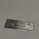 Metal Stainless Steel Authorized Personnel Only Sign9x3in (Electrical Room)