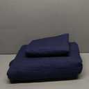 Safonory Navy Quilt King Size - Summer Soft Lightweight Microfiber Striped Stitched Quilted Bedspread - 3 Pieces Coverlet Bedding Set for King Bed(1 Quilt, 2 Shams)