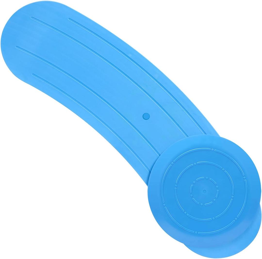 Slide Transfer Board with Turntable, Sliding Board for Smooth, Pain-Free Transfers from Wheelchair to Bed, Toilet, Car, with Non-Slip Trace, for Seniors, Disabled, Patients, 440LBS, Blue (Blue)