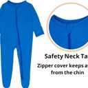 GUISBY Baby Pajamas with Mittens, 2 Way Zipper Long Sleeve Sleepers 3-pack (0-3  Months)