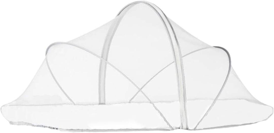 Baby Crib Net Foldable Removeable Canopy Breathable,Universal,Portable, Cot Netting Cover for Home Travel, Crib,Bed, White M