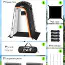 Large Shower Tent, Portable Privacy Tent with Mesh Floor & Carrying Bag, Lightweight & Sturdy, Easy Set Up, Portable Changing Room for Camping & Hiking, Fishing, Beach