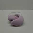 2in1 Ergonomic Memory Foam Travel Neck Pillow  Travel Pillow for All Sleep Positions on Flights, Road Trips, and Long Distance Travel with Drawstring Bag (Adjustable - Lavender)