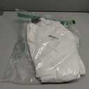 Cotton Long Sleeve Tee Shirt, Color: White, Size: X-Large