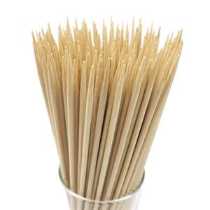 6" Natural Bamboo Skewers for BBQ，Appetiser，Fruit，Cocktail，Kabob，Chocolate Fountain，Grilling，Barbecue，Kitchen，Crafting and Party. Φ=4mm, More Size Choices 8"/10"/12"/14"/16"/17.5"/30"/36"(200 PCS)