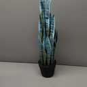 Artificial Snake Plant 26 inches Fake Sansevieria Artificial Potted Plants for Indoor and Outdoor, Home, Office Decoration (Light Green)