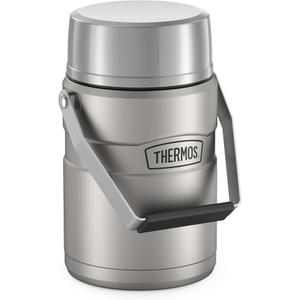 The "Big Boss" Food Jar. Stainless steel vacuum insulated food jar keeps food hot or cold