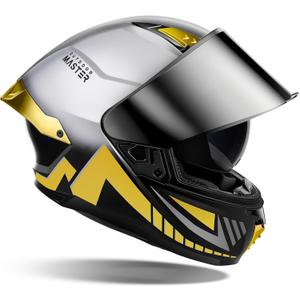 OutdoorMaster Full Face Dual Visor Adult Motorcycle Helmet for Motorbike Street Bike with Pinlock Ready DOT Approved (X-Large, Black White) OutdoorMaster Full Face Dual Visor Adult Motorcycle Helmet for Motorbike Street Bike with Pinlock Ready DOT Approved (X-Large, Black White)