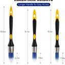 Mister Rui Trim Brush Set, 3 Pcs Paint Brushes for Painting Walls, Trim Paint Brush, Small Paint Brush, Small Brushes for Painting, 5/8, 3/4 and 1