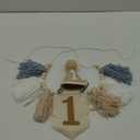 1st Birthday Highchair Banner Decorations For First Boys Khaki Cone Hat With One Cake Topper Photo Backdrop