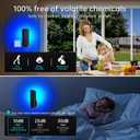 Fruit Fly Traps Indoor for Home: Plug in Mosquito Bug Zapper Gnat Moth Catcher with 9W Night UV Light, 2 Devices 20 Sticky Glue Board Refills for Indoors Flying Insect Trap