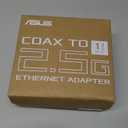 ASUS 2.5Gbps Ethernet Over Coax Adapter (MA-25 1 Pack), MoCA 2.5, High Speed Internet, Mesh Backhaul, TV Streaming, MPS Security, Wall-Mountable