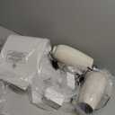 25 Jar Table Lamps Set of 2, Ceramic Bedside Lamps for Bedroom, Beige Farmhouse Nightstand Lamps for Living Room