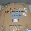 TOBTOS UPF 50+ Pop Up Beach Tent, Easy Set Up Beach Umbrella, Sun Shelter for 2-3 People UV Protection Portable Sunshade, Baby Canopy Cabana, Lightweight with Carry Bag, 78"L x 59"W x 53"H