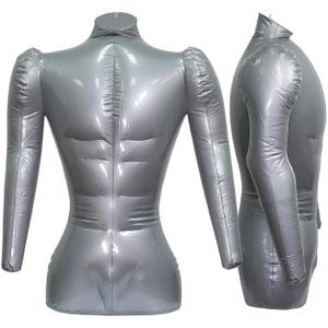 Man Half Body with Arm PVC Inflatable Mannequin Male Dummy Torso Model for Clothing Displays Mannequin Jewelry Scarf Display