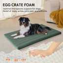BALANCE Dog Crate Bed, Orthopedic Dog Bed Pad with Waterproof Liner, Washable Crate Foam Pet Mat for Large, Medium, Puppy Dogs Breeds, Mint Leaf, 42"x28"x2"