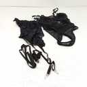 Lilosy Sexy Stocking Rhinestones Heart Garter Underwire Floral Mesh lace Sheer Babydoll Lingerie Teddy Bodysuit Skirt Set M