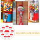 Veemoon Gumball Machine Capsules, 60pcs Vending Machine Capsules Small Plastic Boxes Small Round Plastic Classic Clear Containers for Prizes Party Favors Supplies Surprise Stuffer DIY Craft 50mm