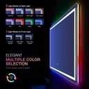 LOAAO 60”X30“ RGB LED Bathroom Mirror with Lights for Bathroom, Anti-Fog, Dimmable，Multiple Light Modes, RGB Backlit + Front Light, Memory Function, Tempered Glass