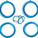 AR-PRO Pool Cleaner Front Tire and Rear Tire Combo Kit, Compatible with Poolvergnuegen Super Hump 896584000-143 and 896584000-082 (2-Pack Front & 2-Pack Rear)