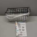 iSPECLE Freezer Organizer Bins - 4 Pack Small Stackable Freezer Baskets for 7 Cu.ft Deep Freezer, Easy Access Food No More Digging, Sturdy Metal Wire Basket Not Scratch Bottom, Black