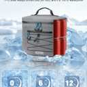 Cooler Bag, 7/16/30 Can Soft Sided Small Portable Insulated Cooling Pack, Everyday Lunch Cooler, Leakproof Ice Chest for Beach, Camping, Travel, Picnic
