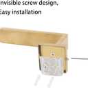 2 Pack Metal Curtain Holdbacks Modern Curtain Tiebacks U Shaped Curtain Hooks for Wall Curtain Pull Backs Curtain Holders Curtain Tie Backs for Curtains (2, Gold)