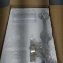 Blinghy 4-Light Bathroom Light Fixtures, Gold Modern Vanity Light with Clear Glass Shade, Bathroom Lighting Fixtures Over Mirror, Bathroom Wall Lamp for Mirror Living Room Bedroom Kitchen Hallway