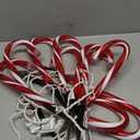 Christmas Candy Cane Lights Outdoor Pathway -10 Pack Lighted Candy Cane Pathway Markers Lights Walkway, 10 inch Candycane Christmas Sidewalk Outdoor for Yard Lawn Decorations