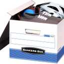 Bankers Box 20-Pack Medium Duty File Storage Boxes with Lids, FastFold Assembly, Letter/Legal, STOR, (0076315)
