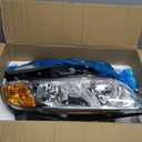 Headlights Assembly for 2006-2011 Honda Civic 4-Door Headlamp Replacement Chrome Housing Driver & Passenger Side (NOT fit 2-Door)