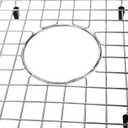 2pcs Sink Protectors Stainless Steel Sink Bottom Grid for Kitchen 14 x 12 inch, Heavy Duty Kitchen Grid Sinks Bottom Protector Center Drain Hole(2 Pack, 14"×12")